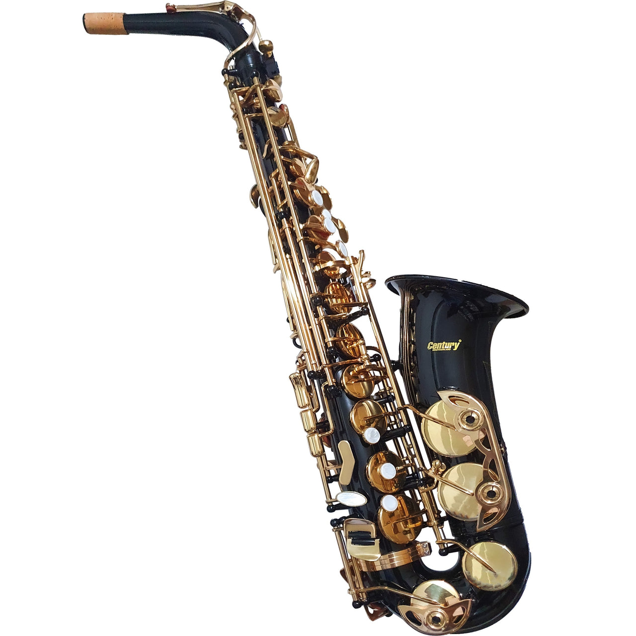 Sax Alto Century Cnsx016 Negro Llaves Doradas