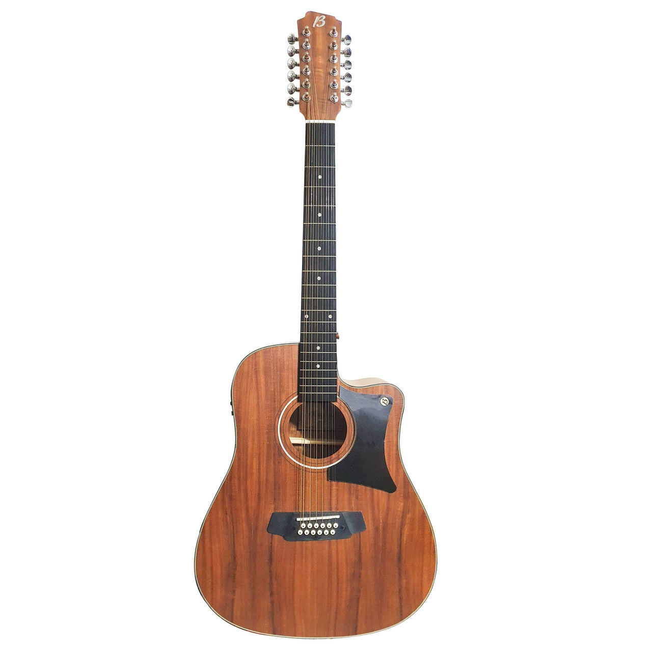 GUITARRA ELECTROACUSTICA BAMBOO 12 CDAS. C/FUNDA, GA-4012-KOA-Q