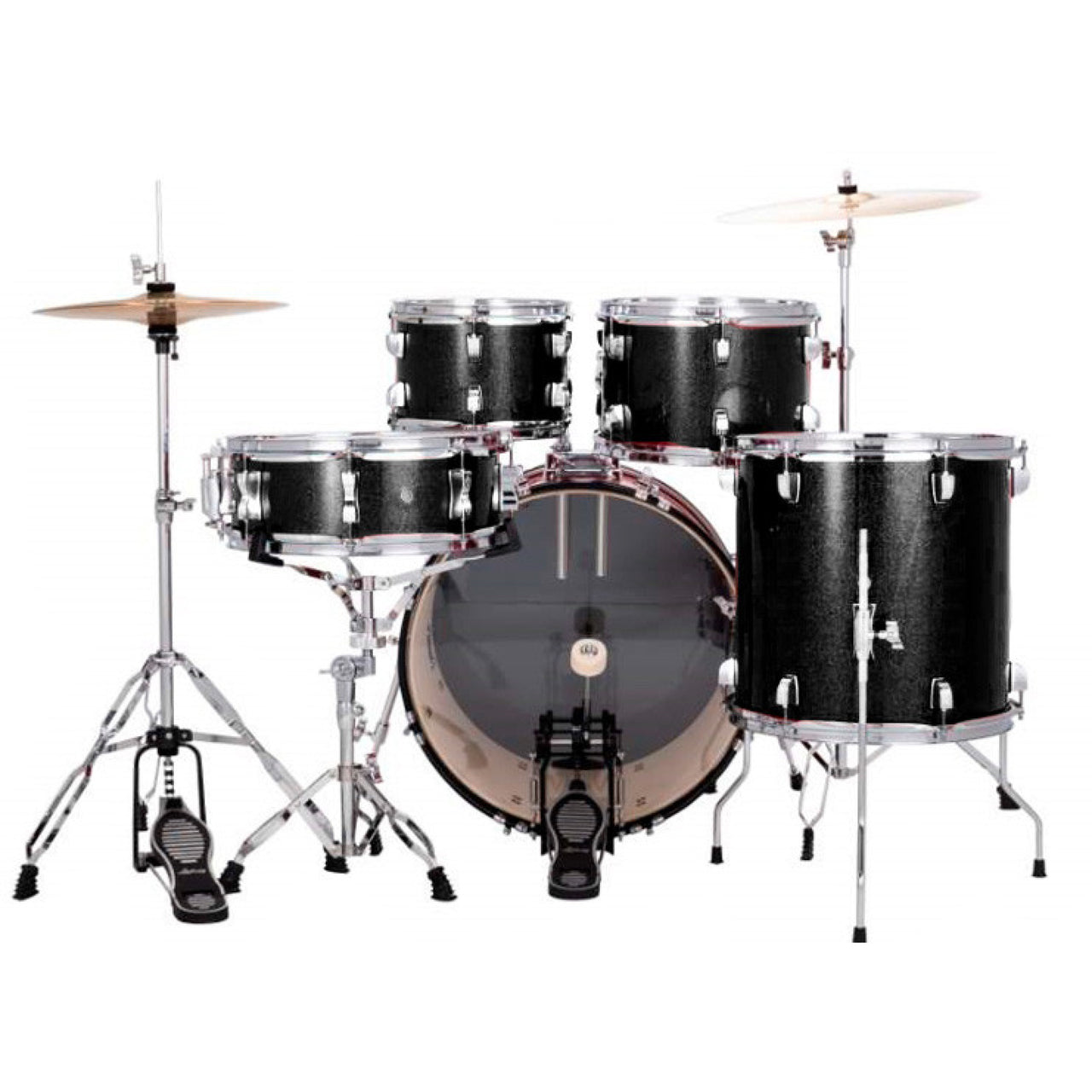 Bateria Ludwig Accent Lc19511 Con Banco Y Platillos Negro