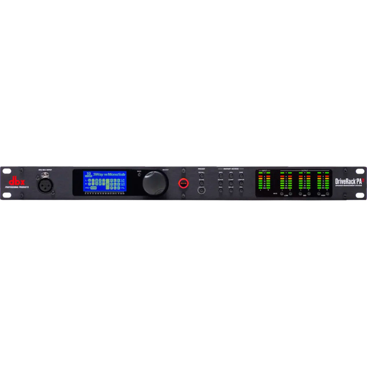 SISTEMA DBX COMPLETO DE ECUALIZACION Y CONTROL DRIVE RACK PA 2, DRPA2