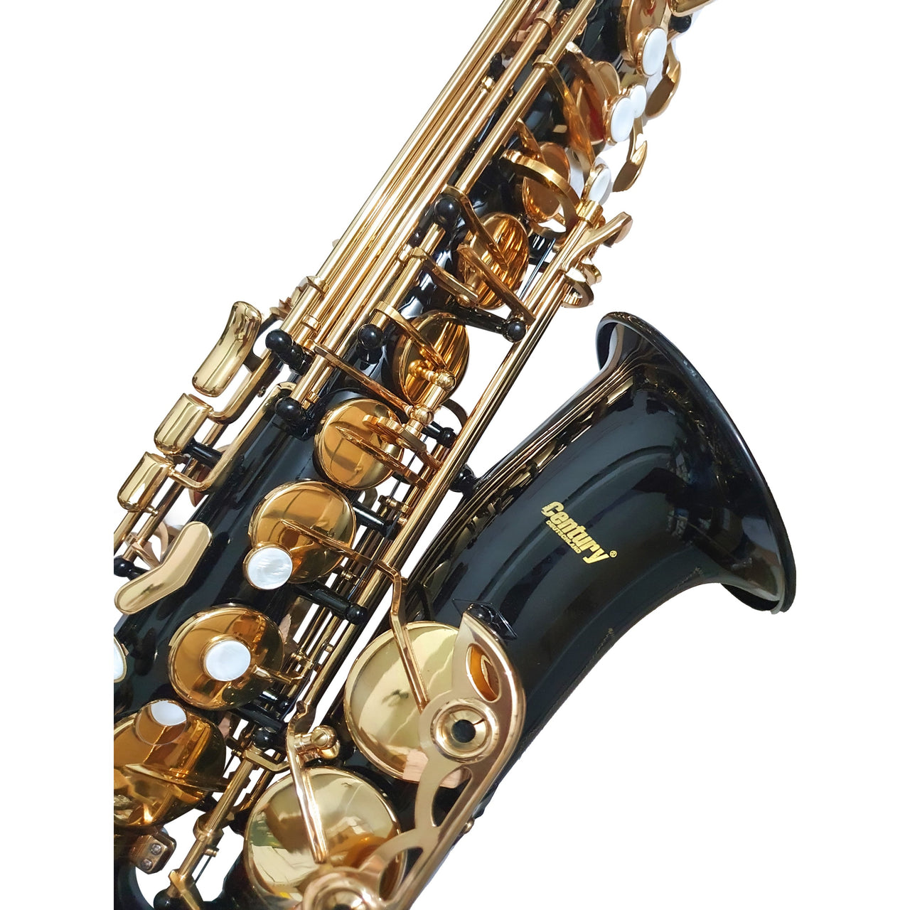 Sax Alto Century Cnsx016 Negro Llaves Doradas