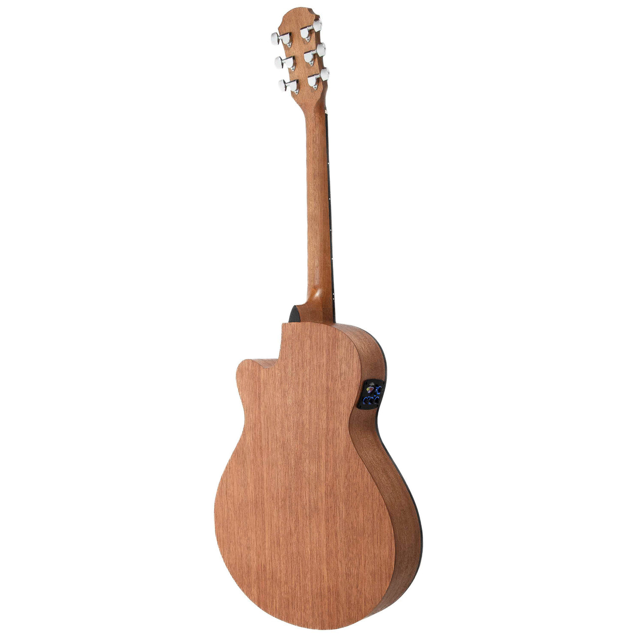 Guitarra Electroacustica Aria Fet-m1 N Mahogany Cuerpo Delgado