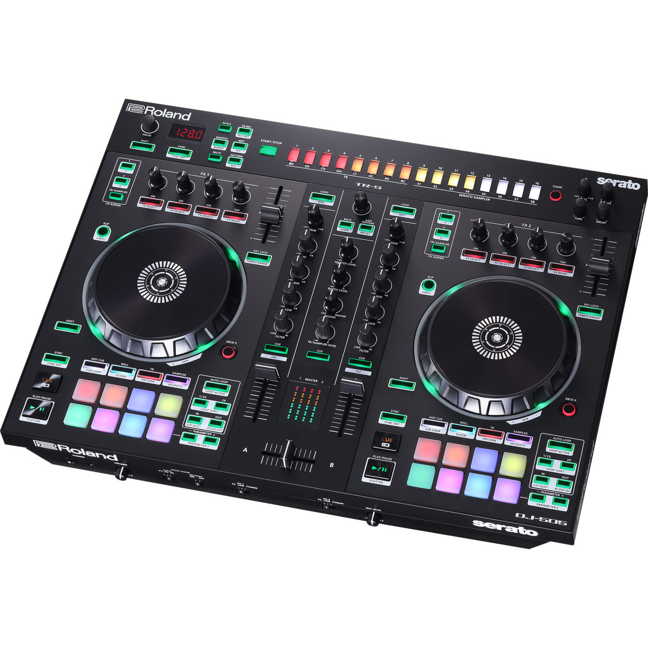 Controlador Roland Dj-505 Para Dj De Dos Canales