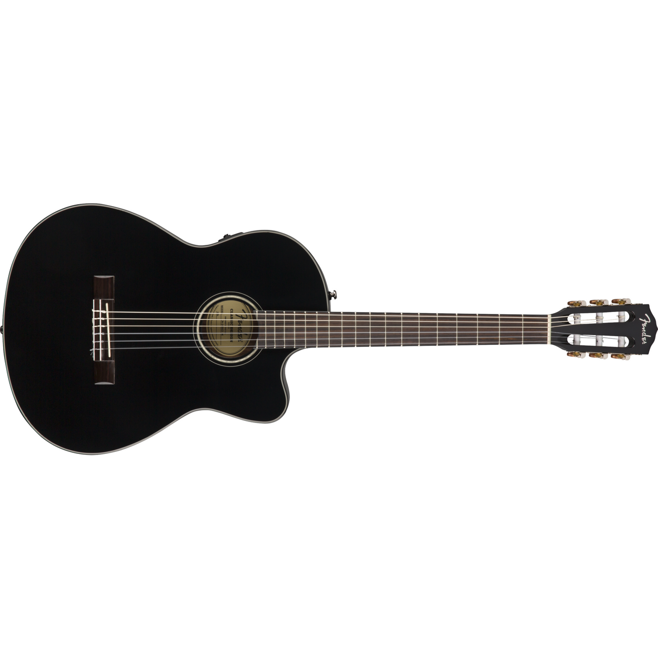 Guitarra electroacustica Fender Cn-140sce Cdas. Nylon Blk W/c W/n, 0970264306