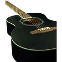 Thumbnail for Guitarra Acustica Bamboo GA-38-BK Negra Con Funda 38 Pulgadas