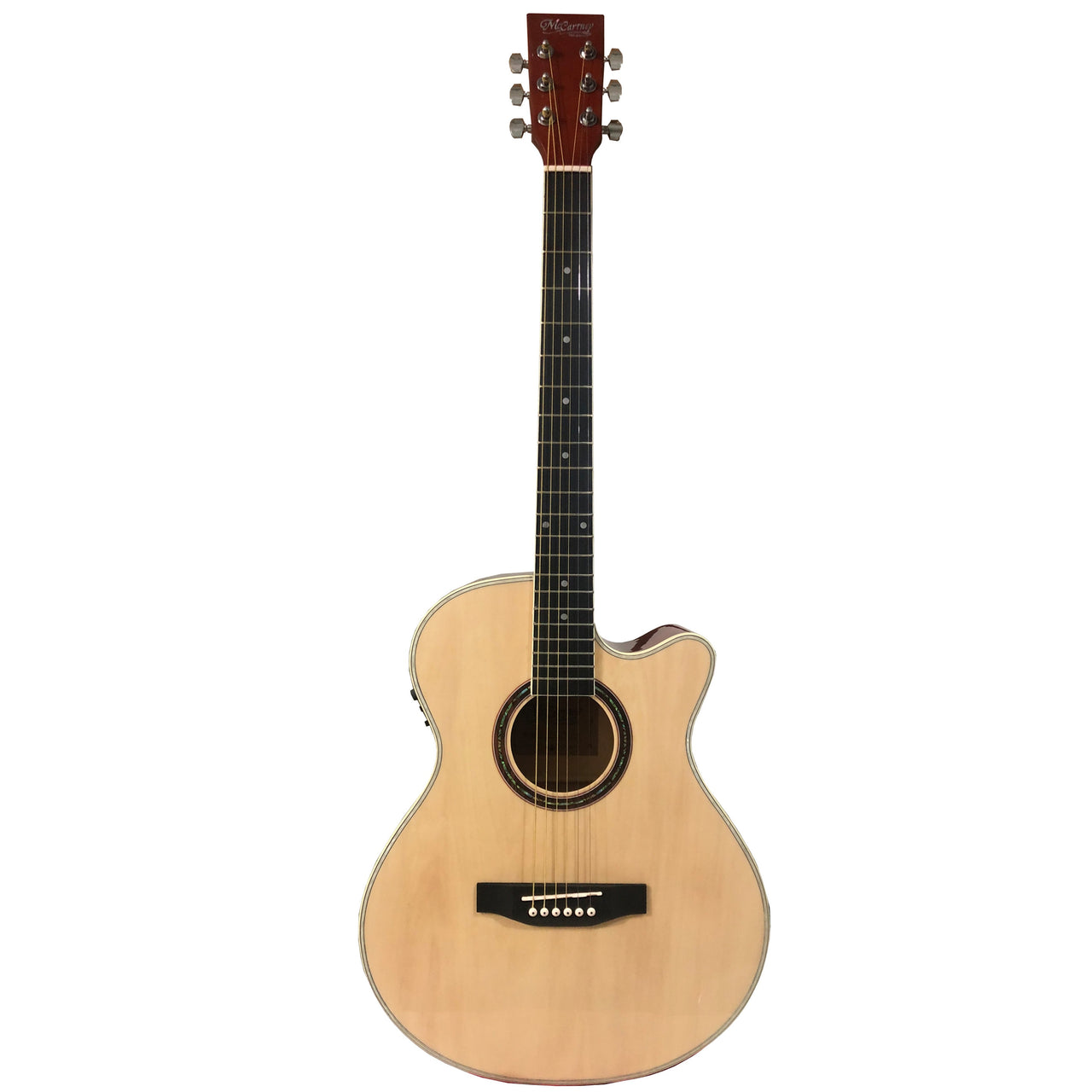 Guitarra Electroacustica Mc Cartney Qag40eq-nt-gs Natural  Con Corte