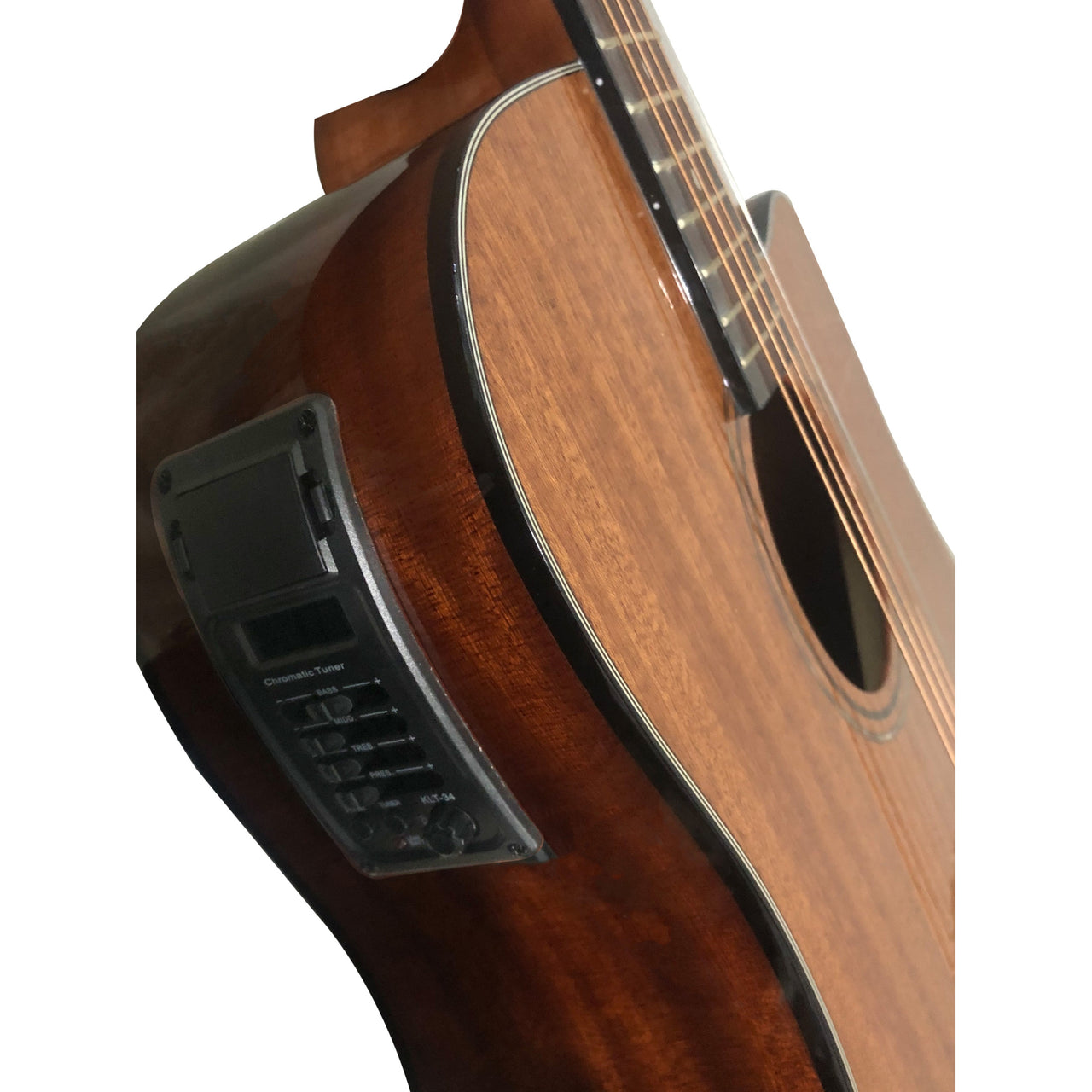 Guitarra Electroacustica La Sevillana Tx-200ceqnat Tipo Texana Natural