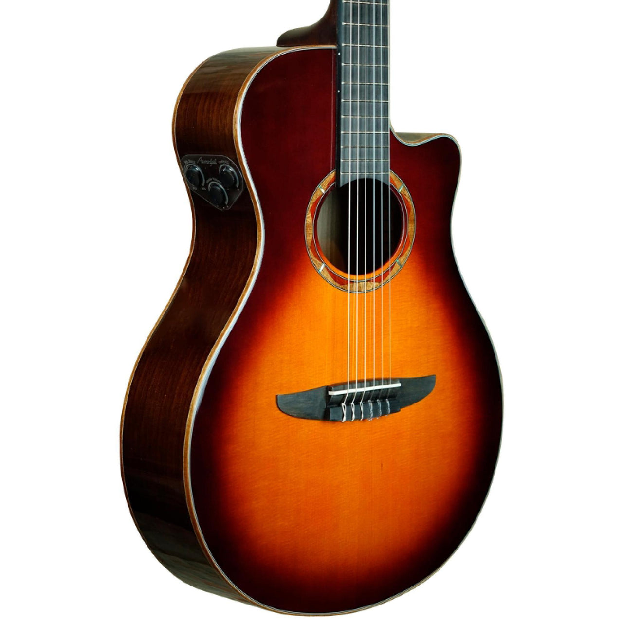 Guitarra Electroacustica Yamaha Cdas. Nylon Brown Sunburst, Ntx3bs