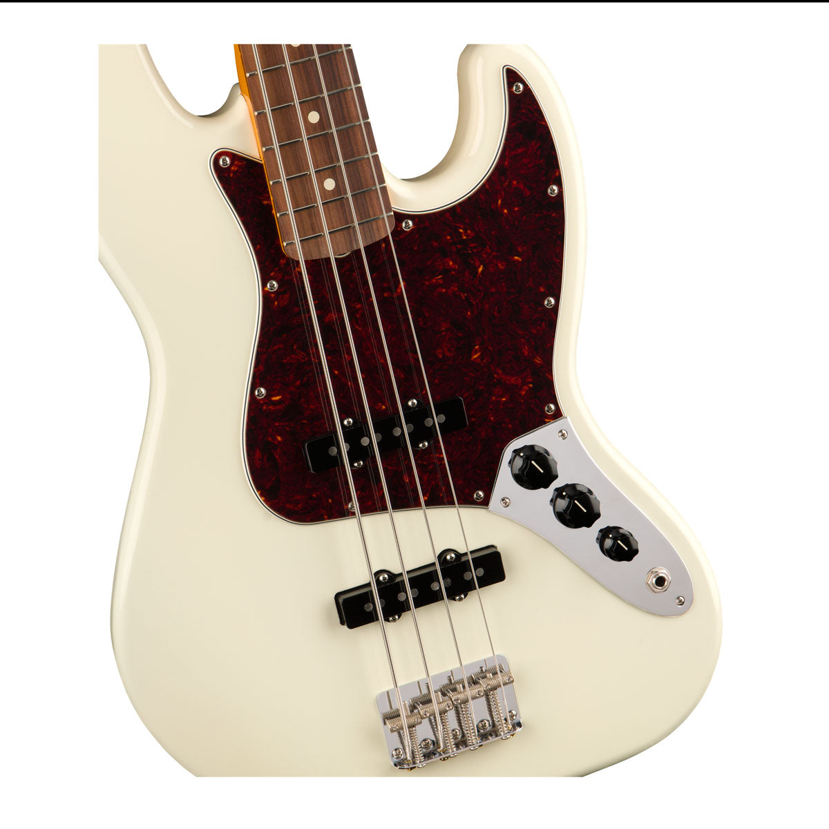 Bajo Electrico Fender Mx 60s Jazz Bass Lacquer Pau ferro Olympic white 0140193705