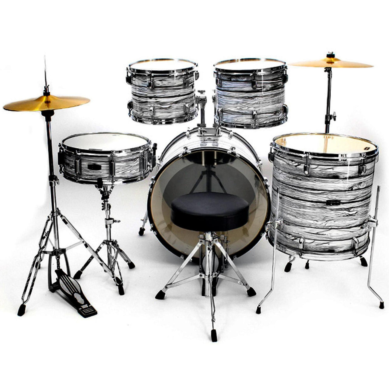 Bateria Mapex Tornado 5 Pzas White Wood Grain  14"/16", Tnd5254tcfi