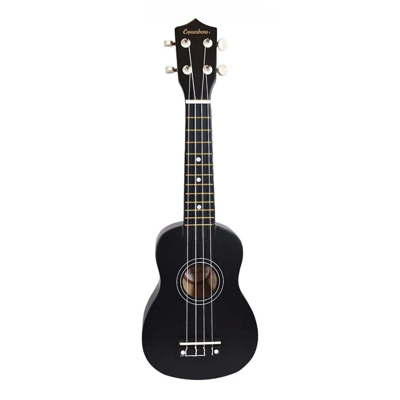 Ukulele Soprano Copacabana Negro Con Funda Cpuk046