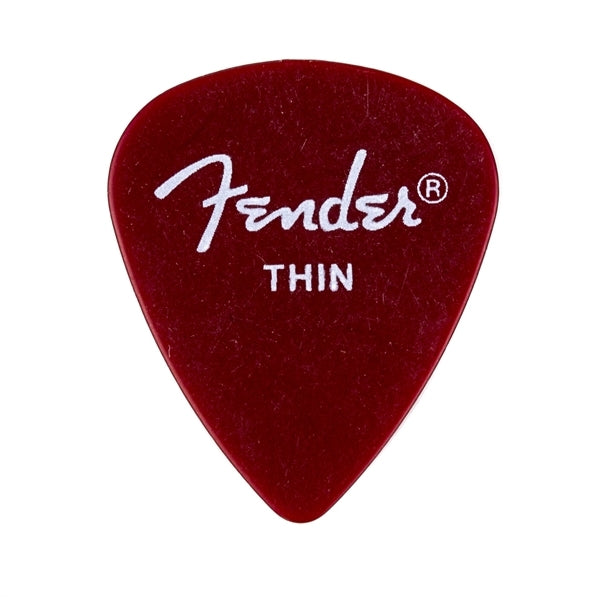 Púa Fender Calclear Red Thin (12 Pzas) 0981351709