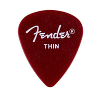 Thumbnail for Púa Fender Calclear Red Thin (12 Pzas) 0981351709