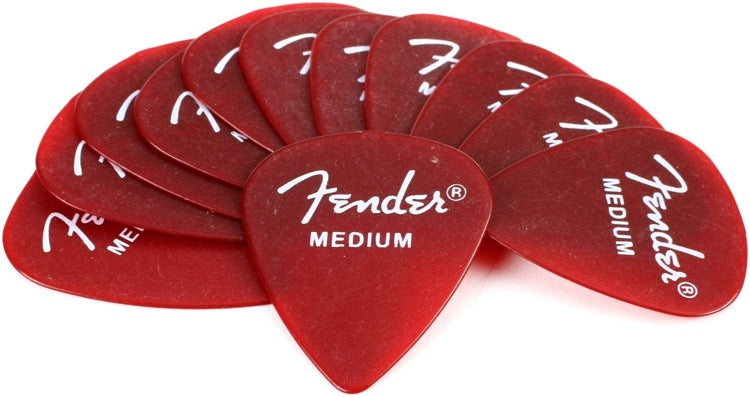 Púa Fender Calclear Red Médium (12 Pzas) 0981351809