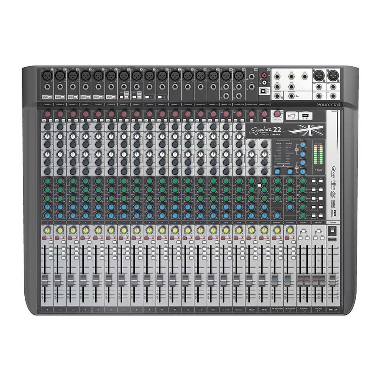 Consola Soundcraft Signature 22mtk Analoga 22 Canales Con Grabacion