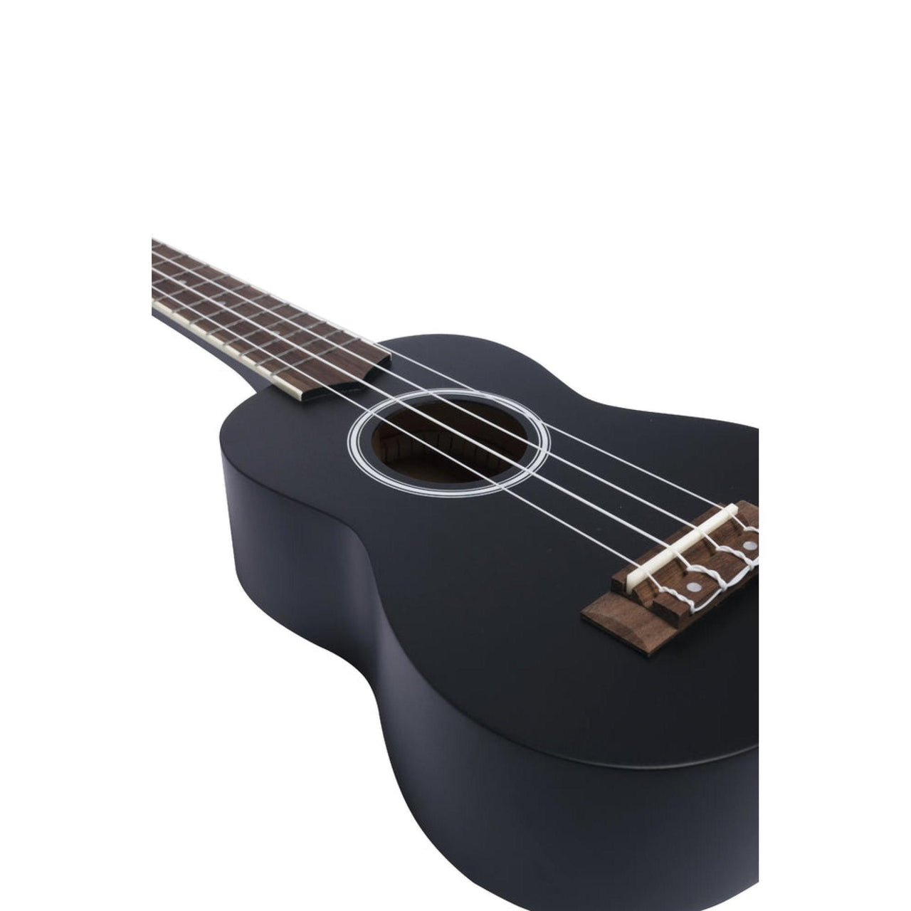 Ukulele Soprano Bamboo U-21-bk Estudio Negro Con Funda