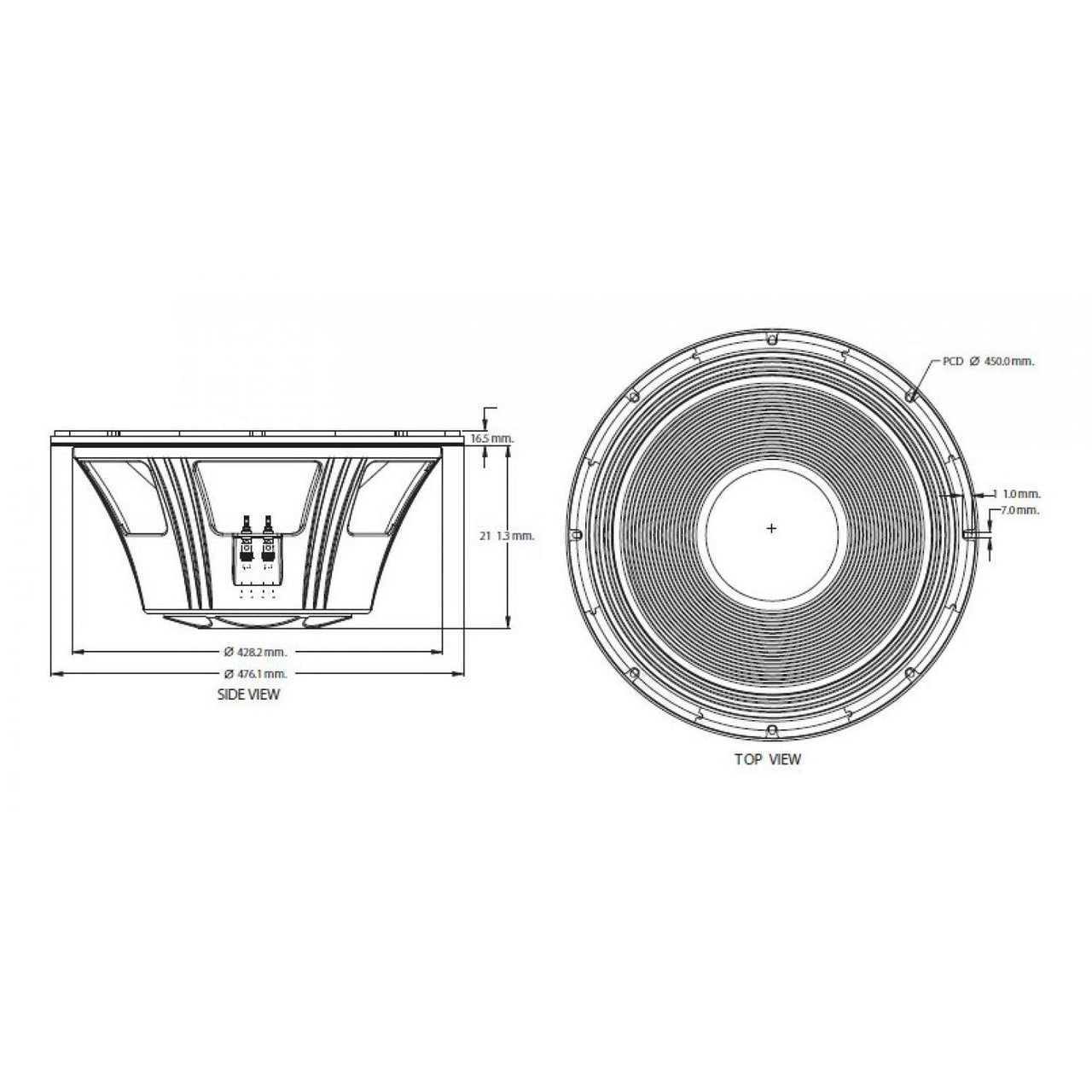 P. Audio Sec18-1700el Bocina 18 Pulgadas 1700w