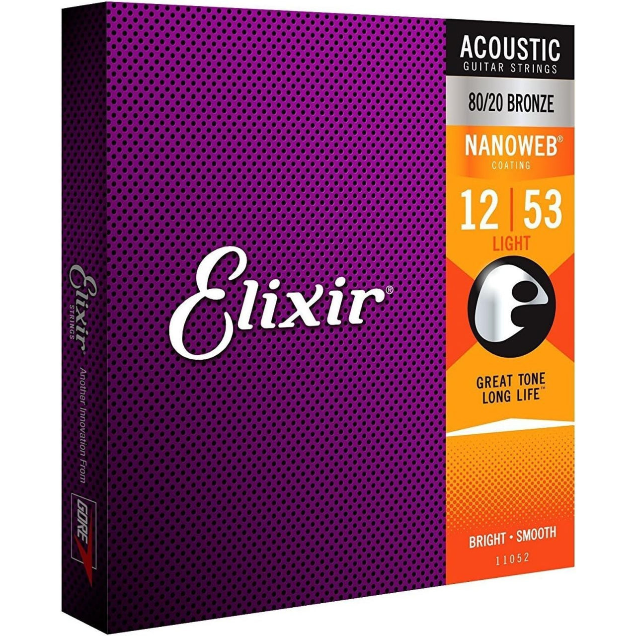 Juego De Cuerdas Elixir P/Guitarra Electroacustica Cal.012-.053, 11052