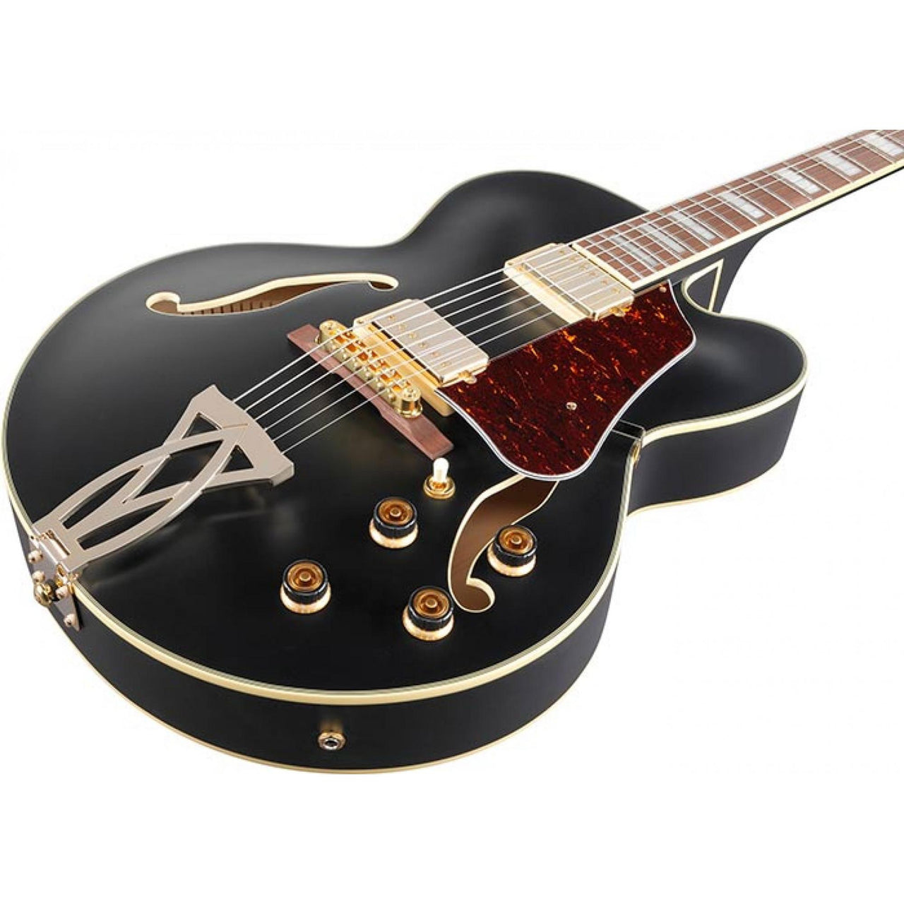 Guitarra Ibanez Artcore Af75g-bkf Electrica Semi Hollow Negro Mate