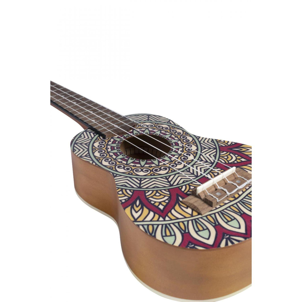 Ukulele Soprano Ukelele Bamboo Bu-21 Deep Ocean Uculele Con Funda