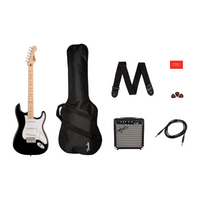 Thumbnail for Paquete Guitarra Squier Sonic Stratocaster Fender Black 10g 0371720006