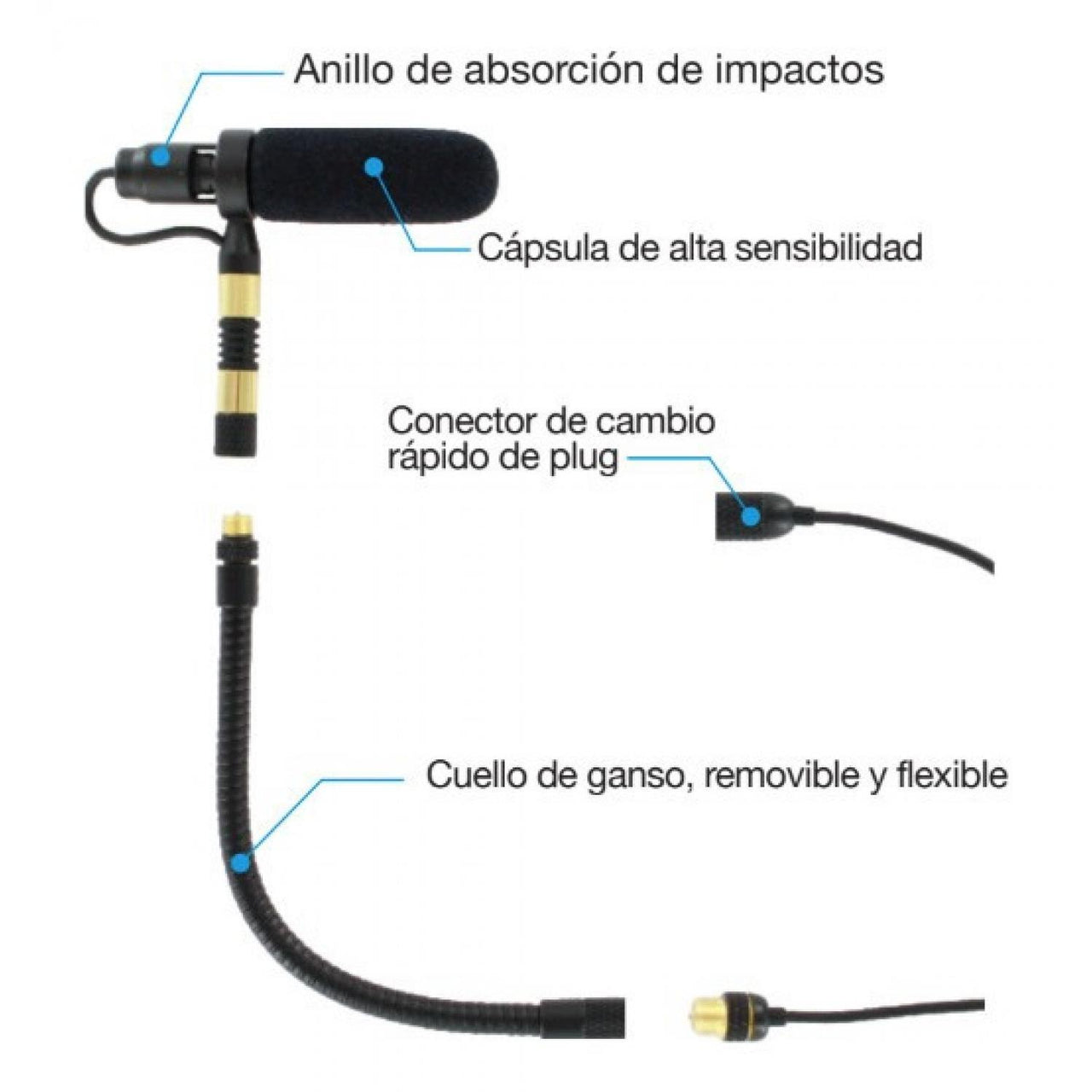 Krieg Kmmb-19, Mic. Para Instrumentos Con Accesorios.