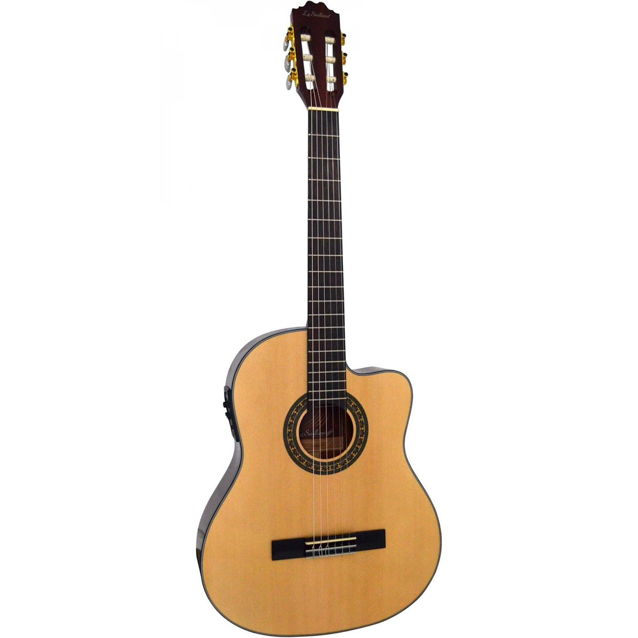 Guitarra Electroacustica La Sevillana C/pastilla Fishman, Ur6cef3