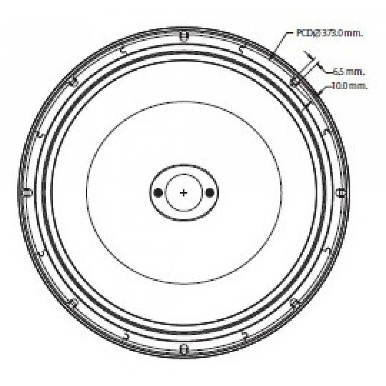 P. Audio Sec-15-cx, (cx15f-v3) Bocina Coaxial Ferrita 15