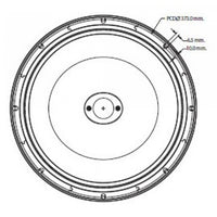 Thumbnail for P. Audio Sec-15-cx, (cx15f-v3) Bocina Coaxial Ferrita 15