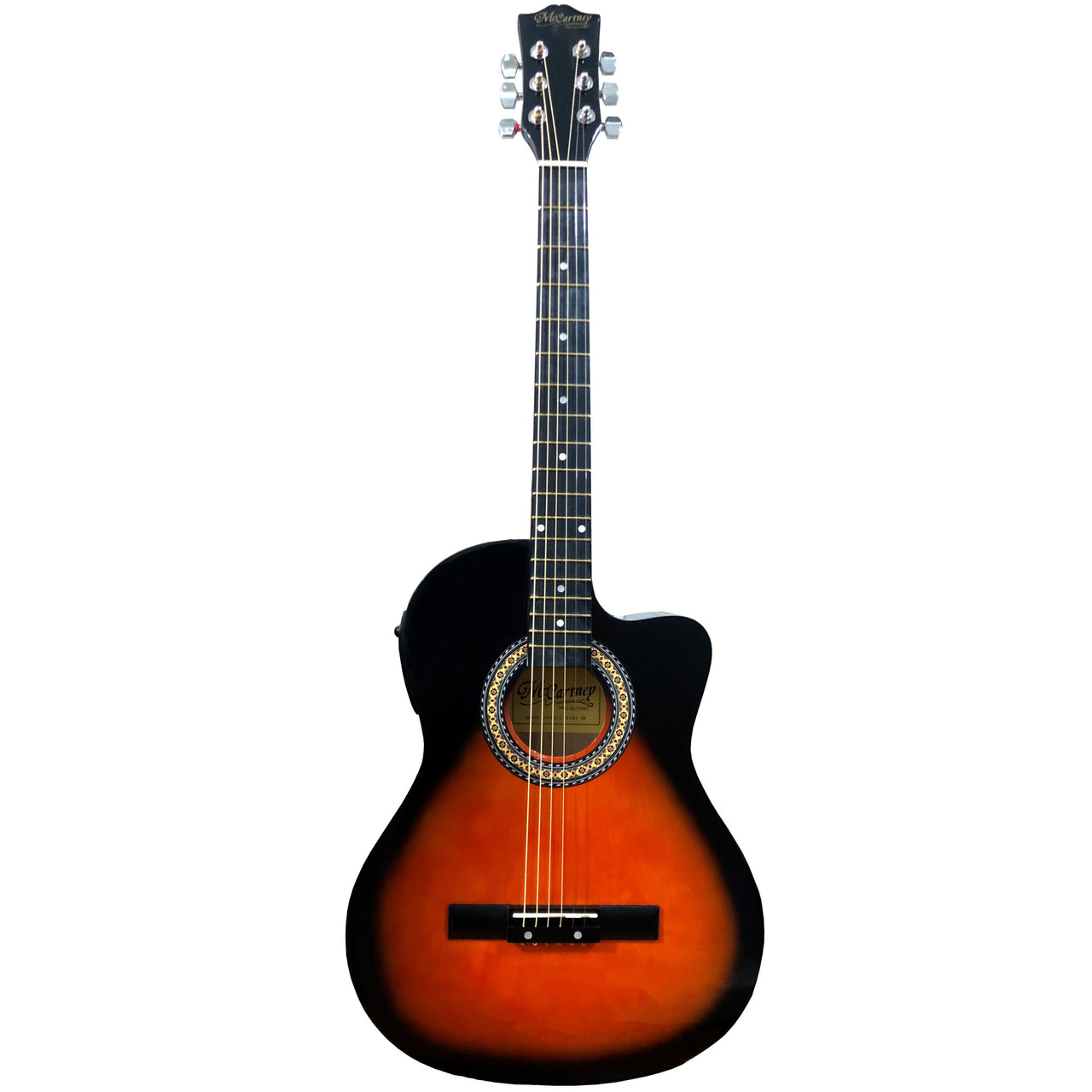 Guitarra Electroacustica Mc Cartney Cdas. Acero Sombr,cg-851eqheart Sb