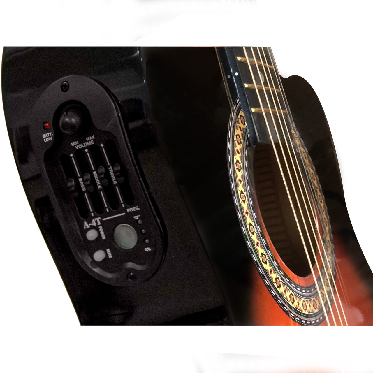 Guitarra Electroacustica Mc Cartney Cdas. Acero Sombr,cg-851eqheart Sb