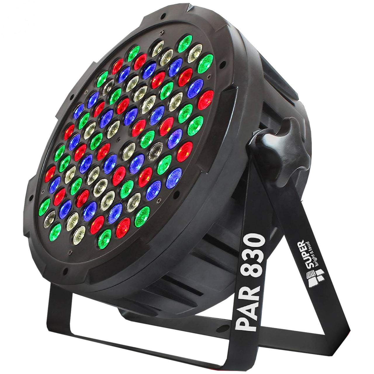 Led Super bright Par830  Rgbw Interior Estuche Con 8 Piezas 80x3w