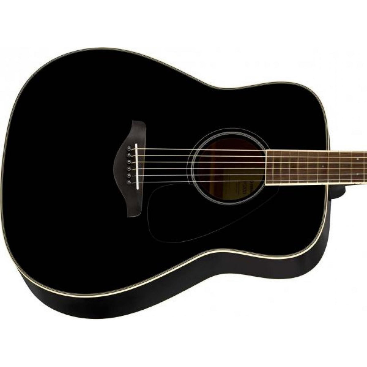 Guitarra Acustica Yamaha Folk 820 Negro, Fg820-Bl Mina