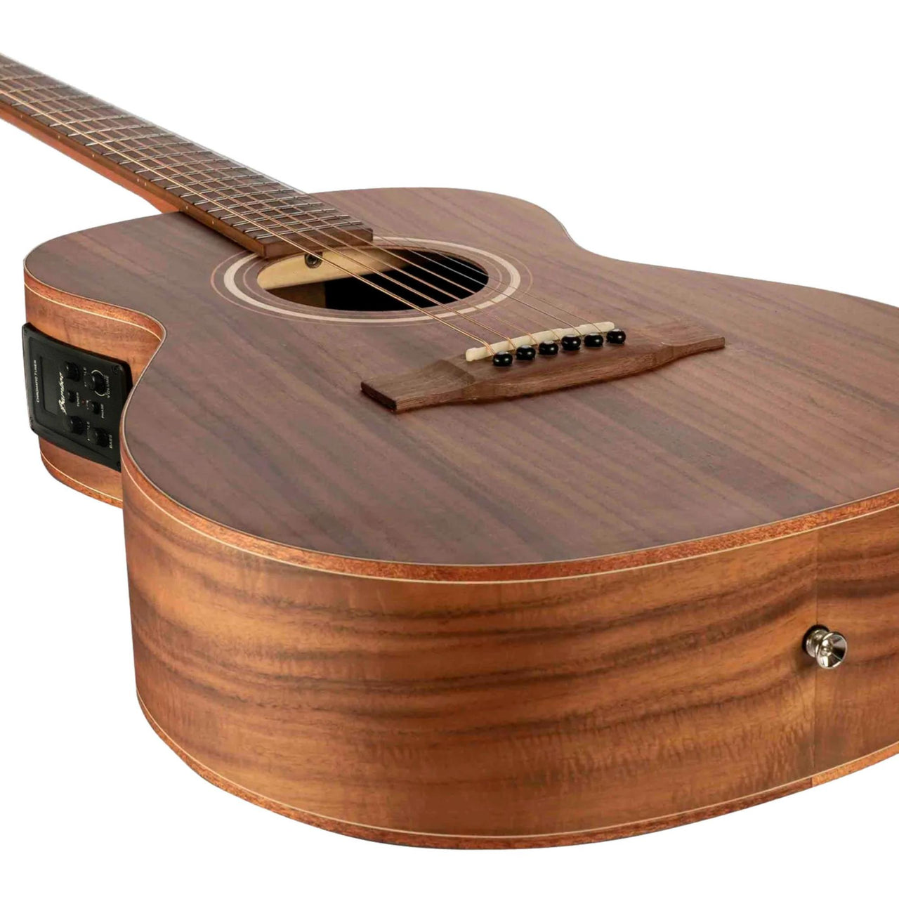 Guitarra Electroacustica Bamboo Koa 38" C/funda, Ga-38-koa-q