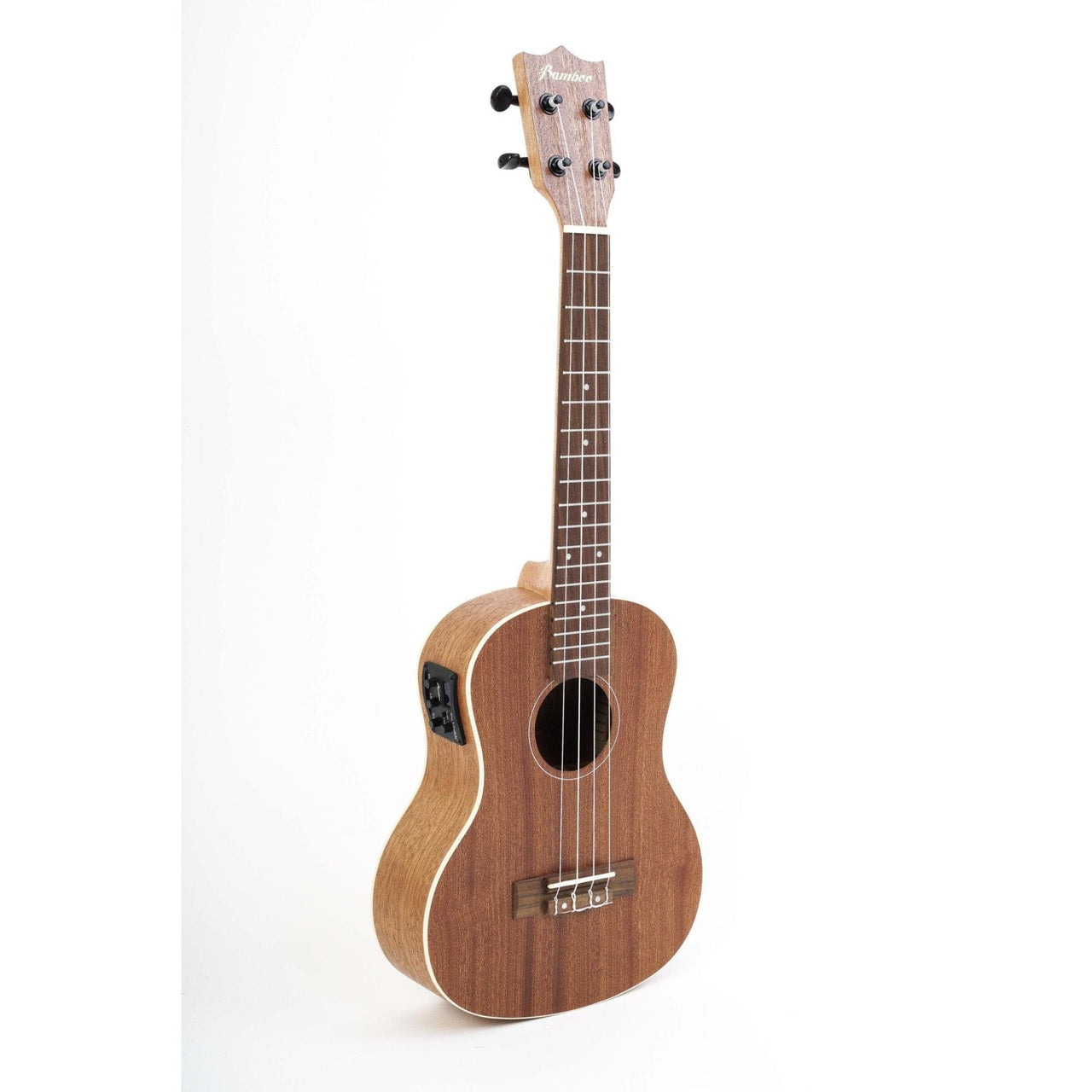 Ukulele Concierto Bamboo  U-23-sapele-q Electroacustico Sapele Con Funda