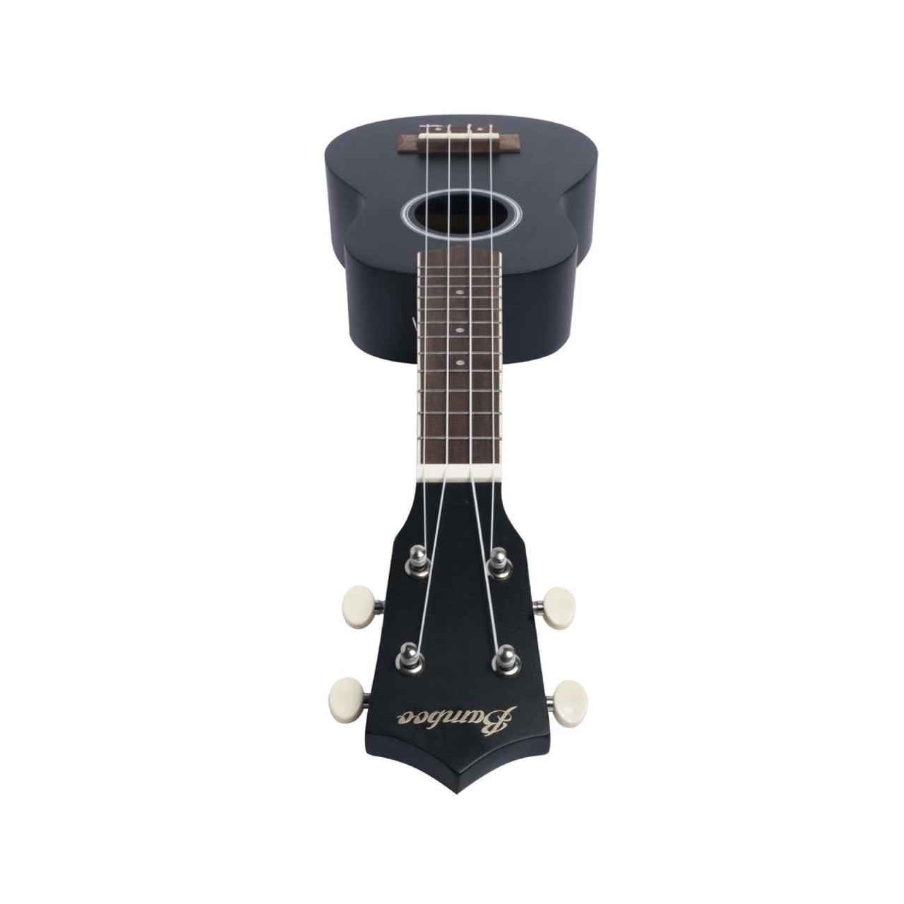 Ukulele Soprano Bamboo U-21-bk Estudio Negro Con Funda