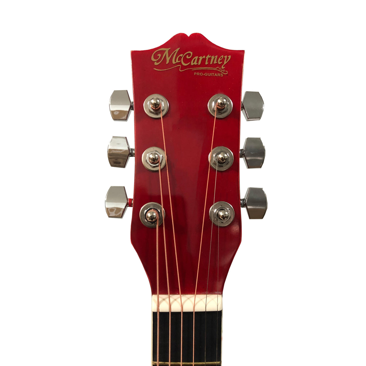 Guitarra Electroacustica Mc Cartney Cg-851-eq-rd Cuerdas De Acero Rojo