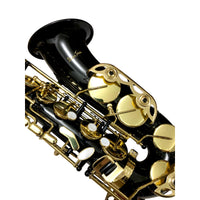 Thumbnail for Sax Alto Silvertone Slsx020 Negro Llaves Y Pabellon Dorado