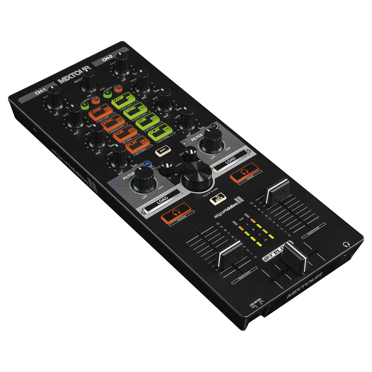 Controlador Reloop, Mixtour DJ Algoriddim elegante y potente