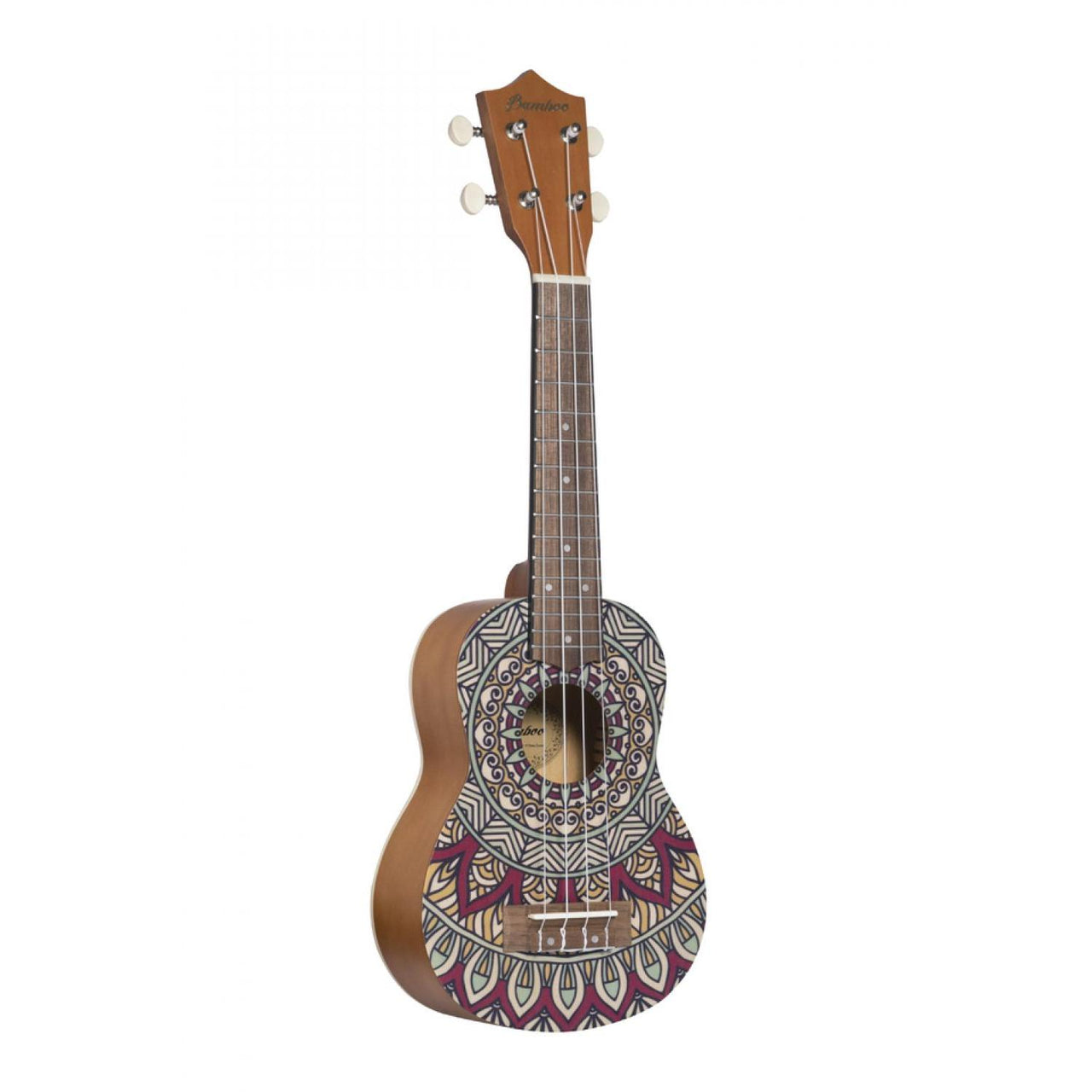 Ukulele Soprano Ukelele Bamboo Bu-21 Deep Ocean Uculele Con Funda