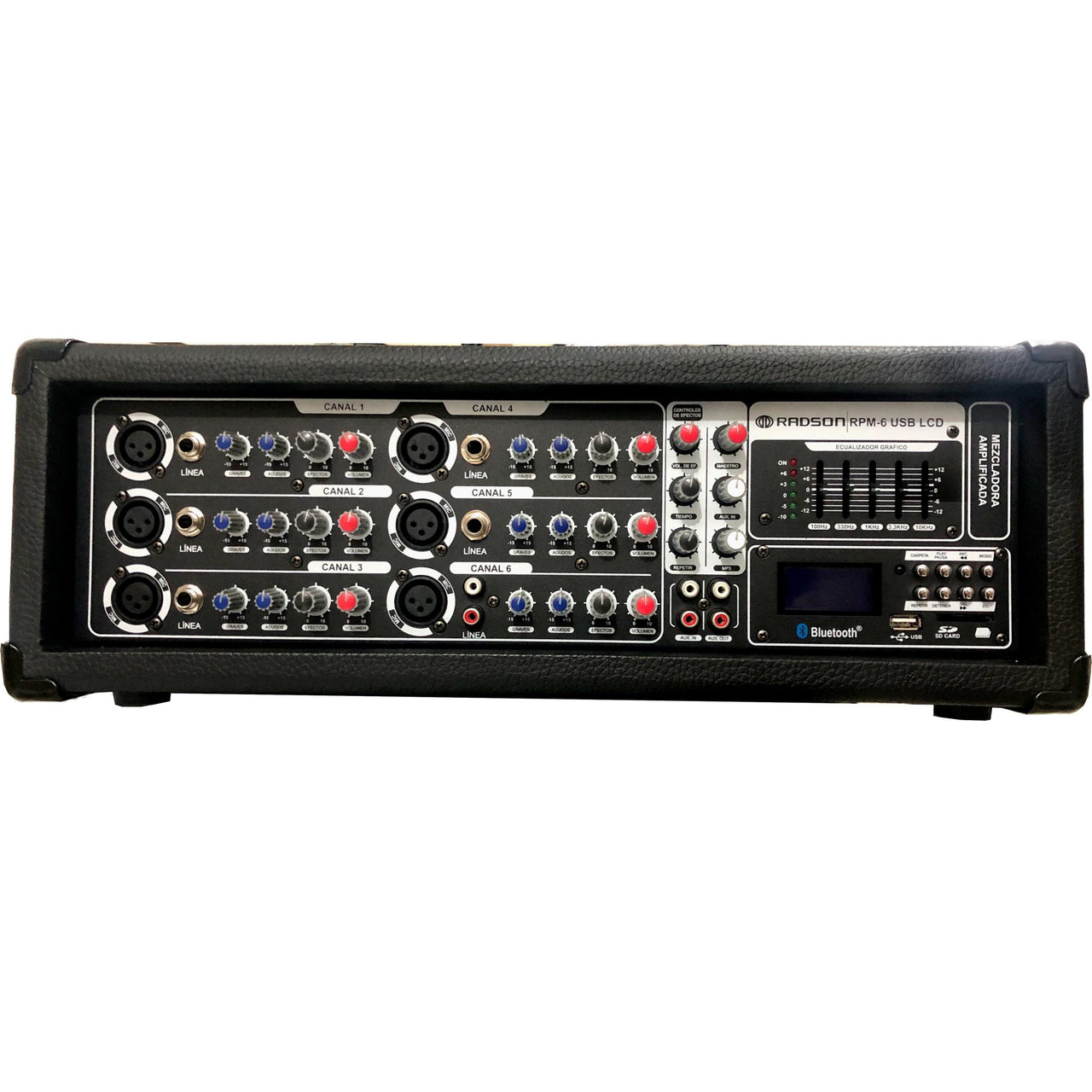 Consola Mezcladora Radson Rpm-6 Usb Lcd 6 Canales Con Usb