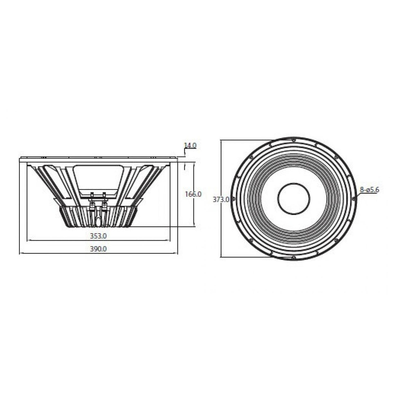 P Audio Sn-15mb Bocina