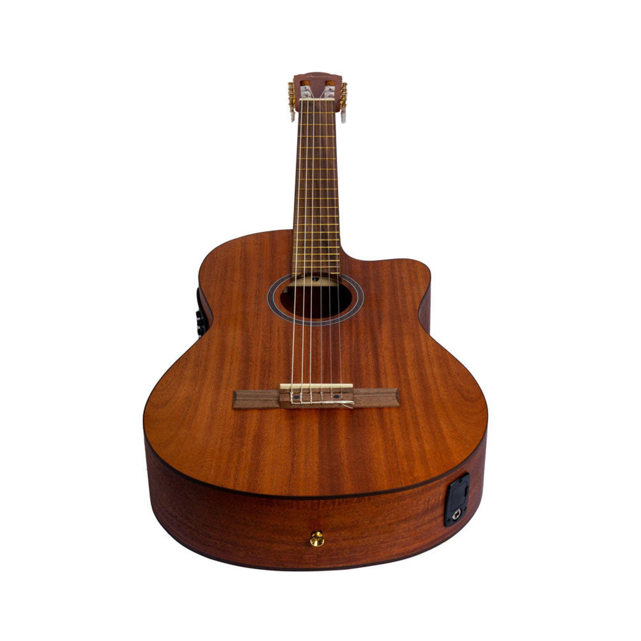 Guitarra Electroacustica Bamboo Mahogany 39" C/funda, Gc-39-maho-q